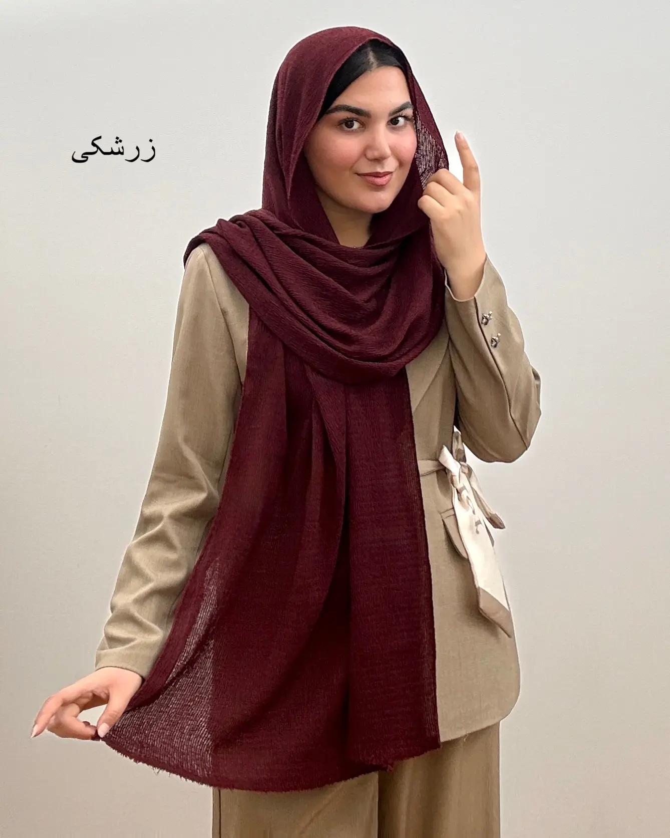 شال نخی دخترانه مدل آرکا